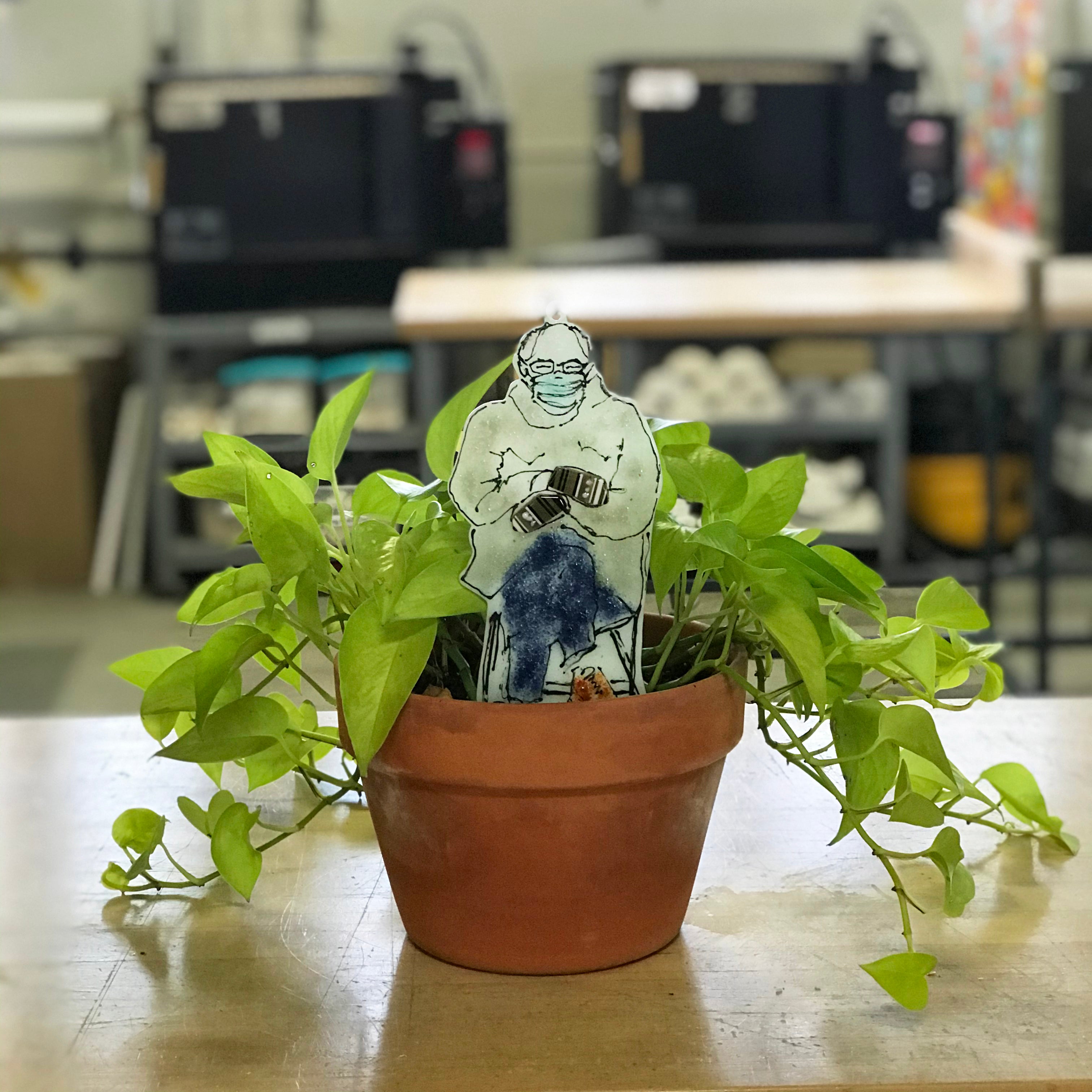 Bernie Sanders Garden Stake